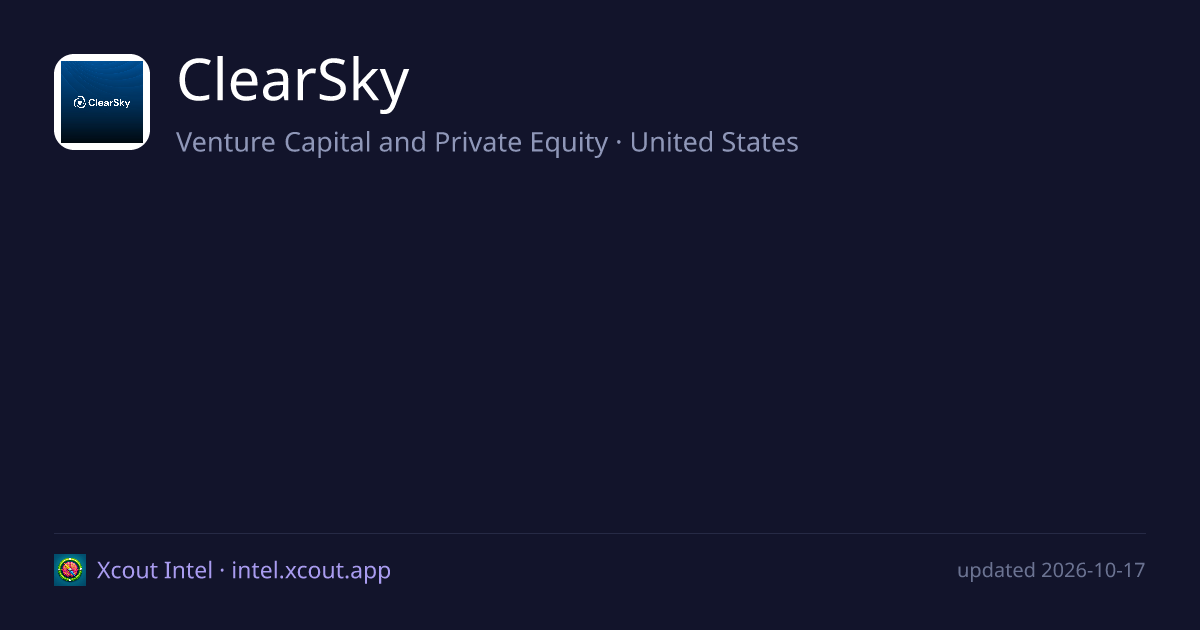 ClearSky — share card preview