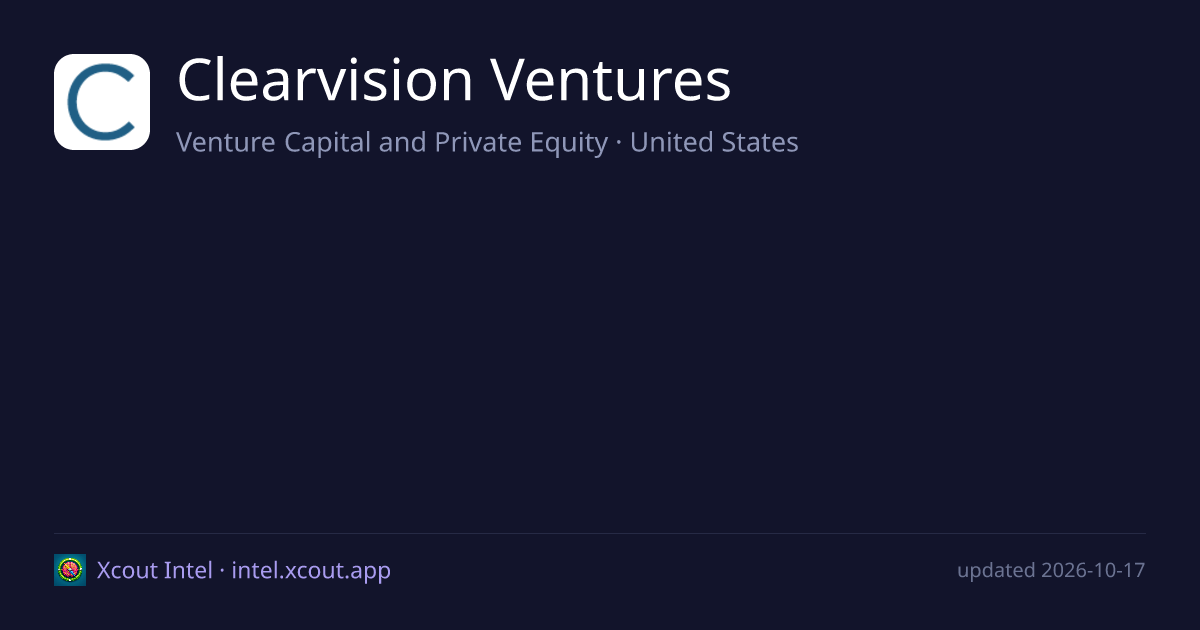 Clearvision Ventures — share card preview