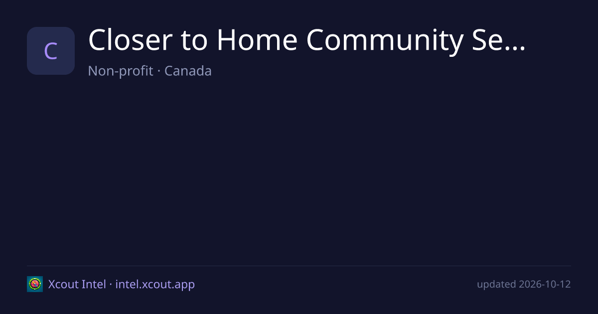 Closer to Home Community Services Society — share card preview
