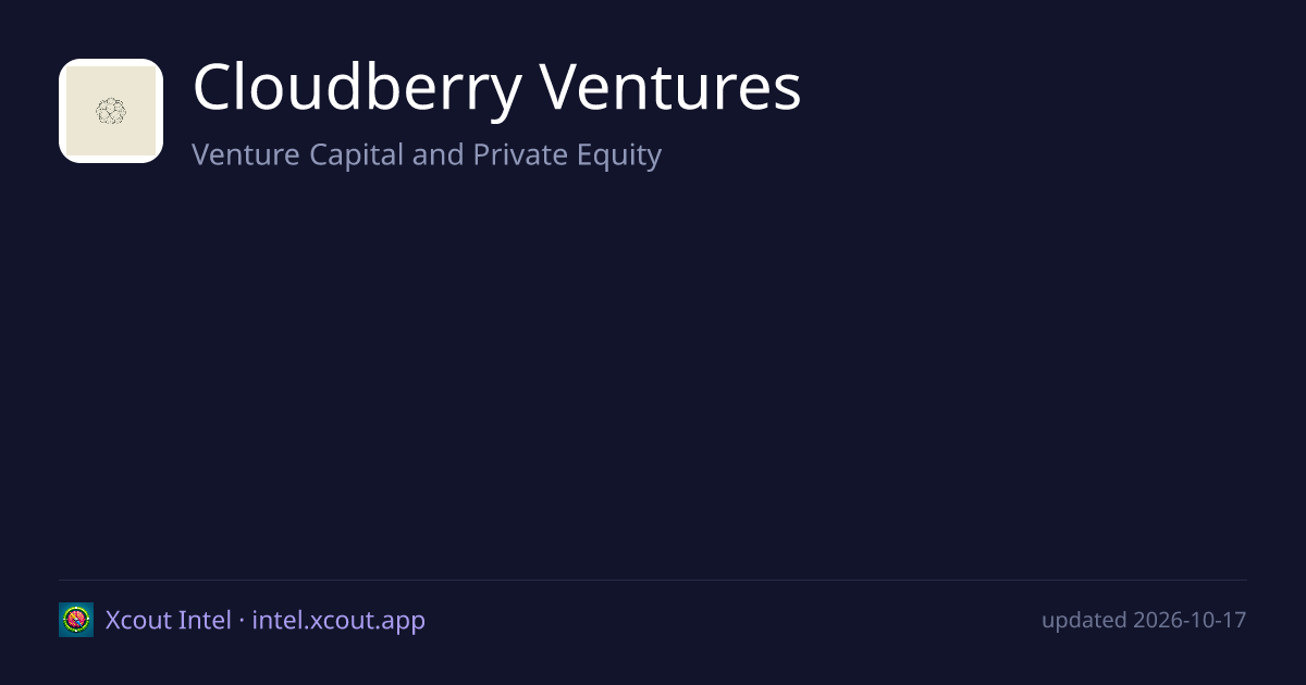 Cloudberry Ventures — share card preview