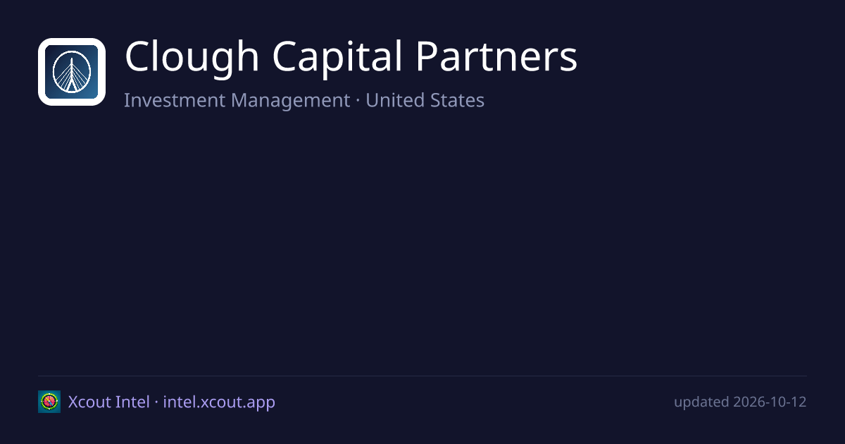 Clough Capital Partners — share card preview