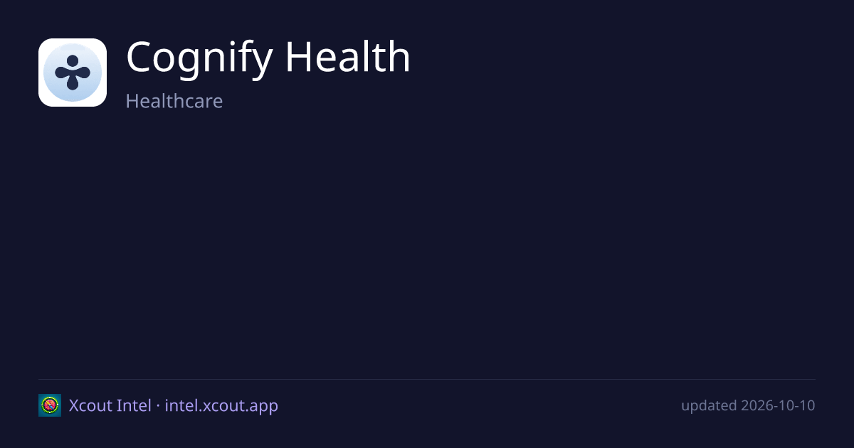 Cognify Health — share card preview