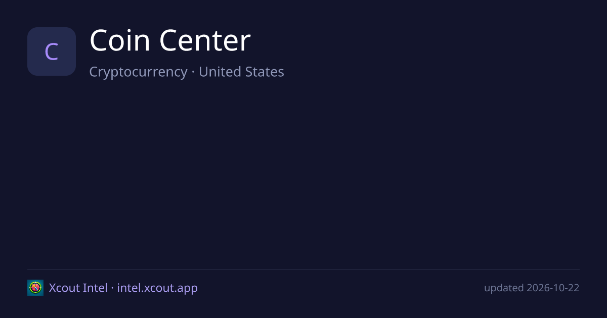 Coin Center — share card preview