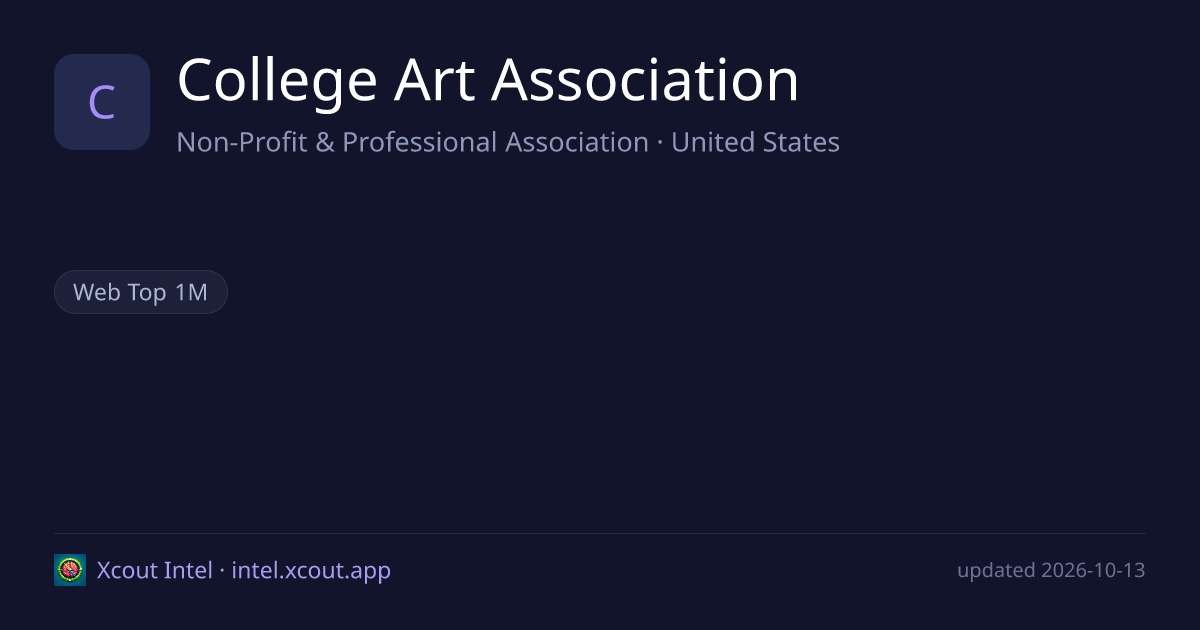 College Art Association — share card preview