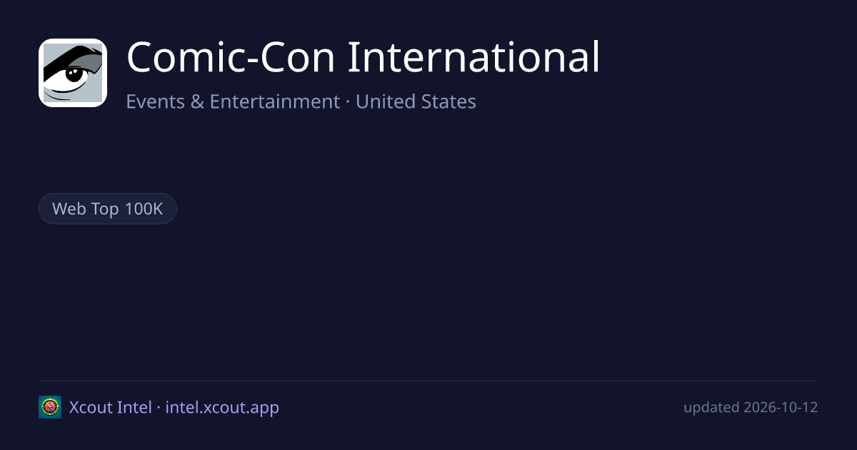 Comic-Con International — share card preview