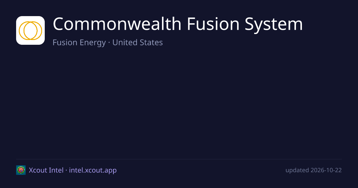 Commonwealth Fusion System — share card preview