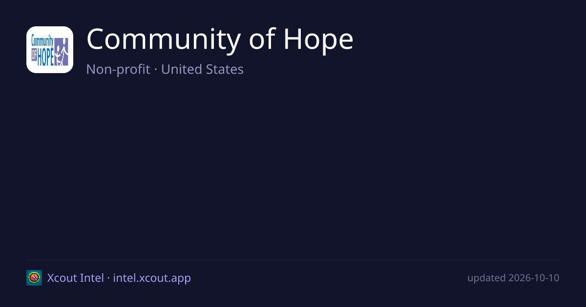 Community of Hope — share card preview