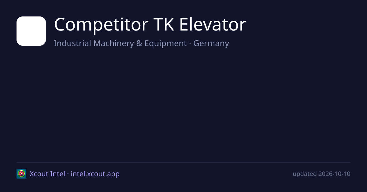 Competitor TK Elevator — share card preview