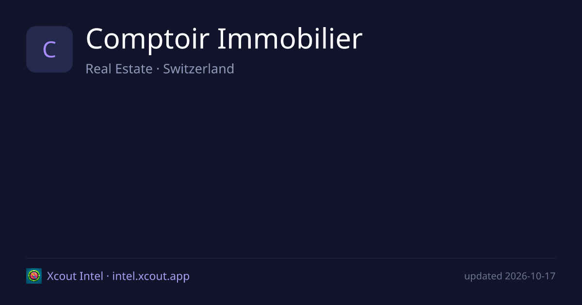 Comptoir Immobilier — share card preview