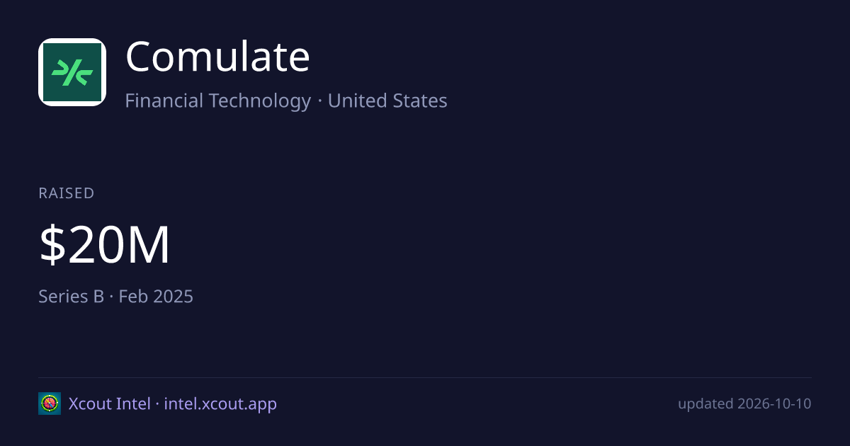 Comulate — share card preview