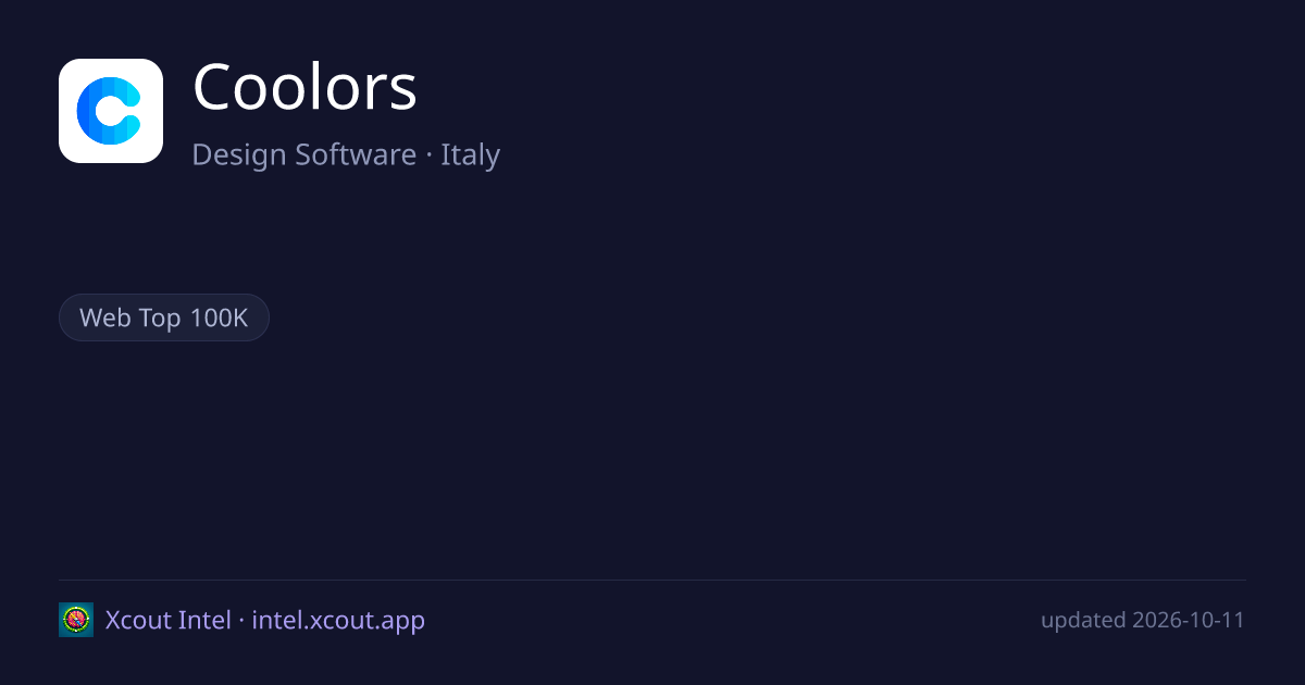 Coolors — share card preview