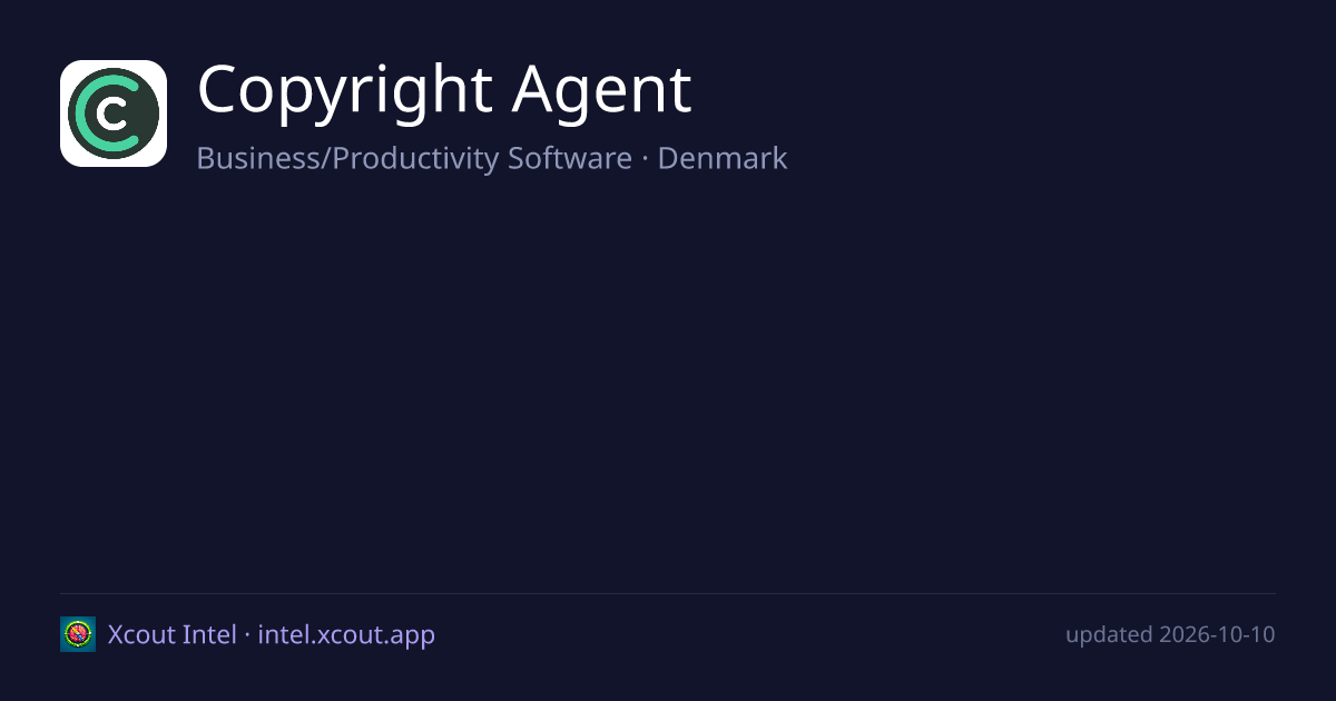 Copyright Agent — share card preview
