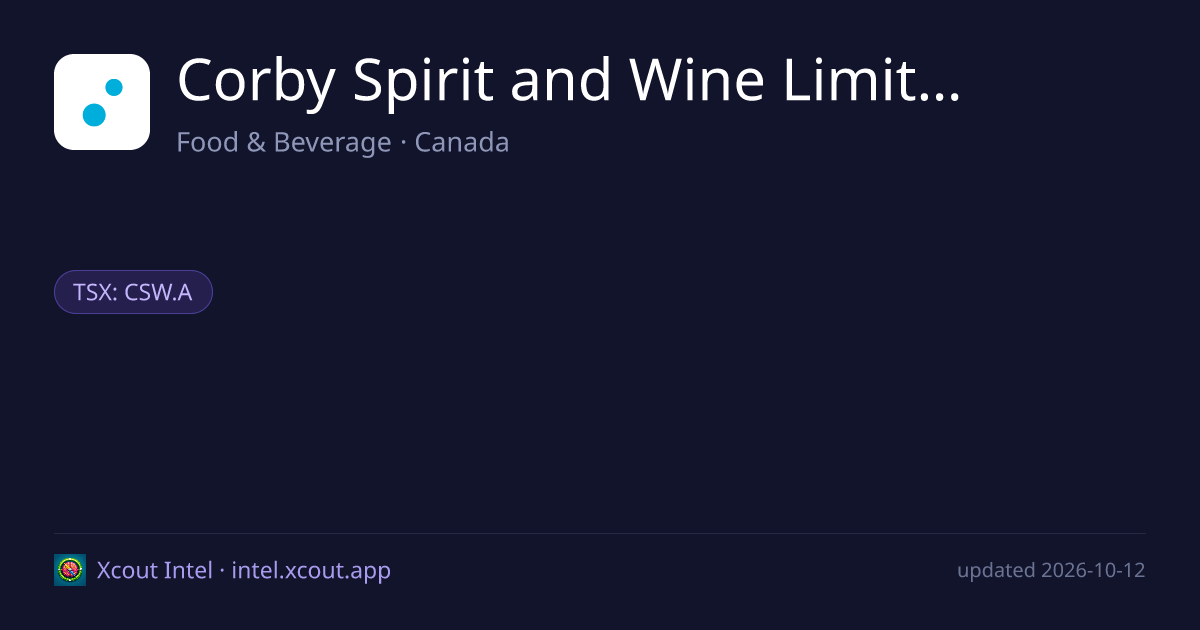 Corby Spirit and Wine Limited — share card preview