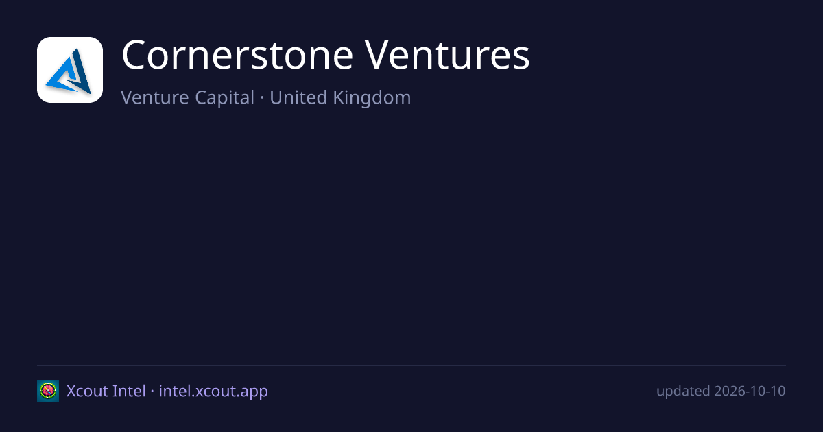 Cornerstone Ventures — share card preview