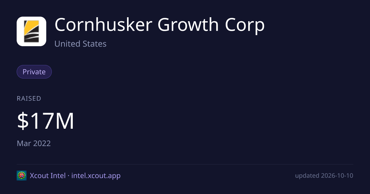 Cornhusker Growth Corp — share card preview