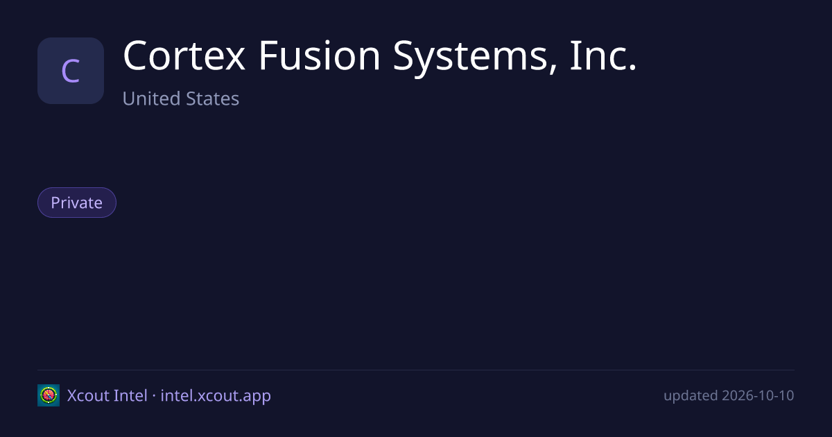 Cortex Fusion Systems, Inc. — share card preview