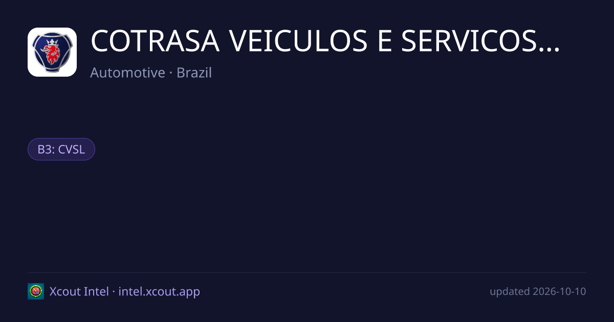 COTRASA VEICULOS E SERVICOS LTDA. — share card preview