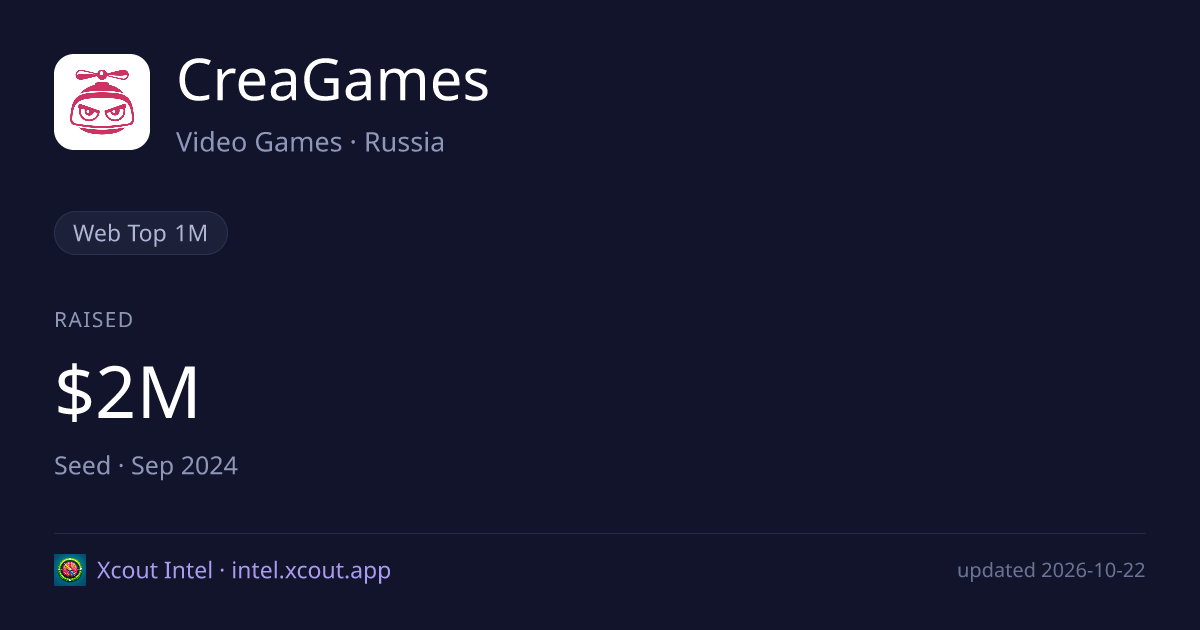 CreaGames — share card preview
