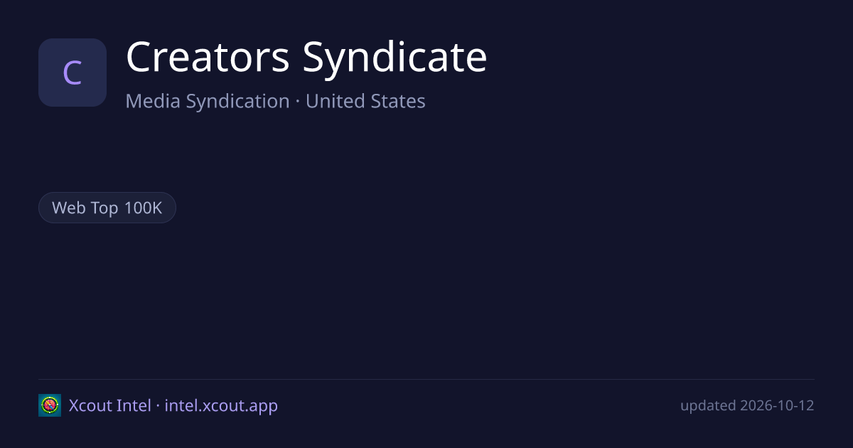 Creators Syndicate — share card preview
