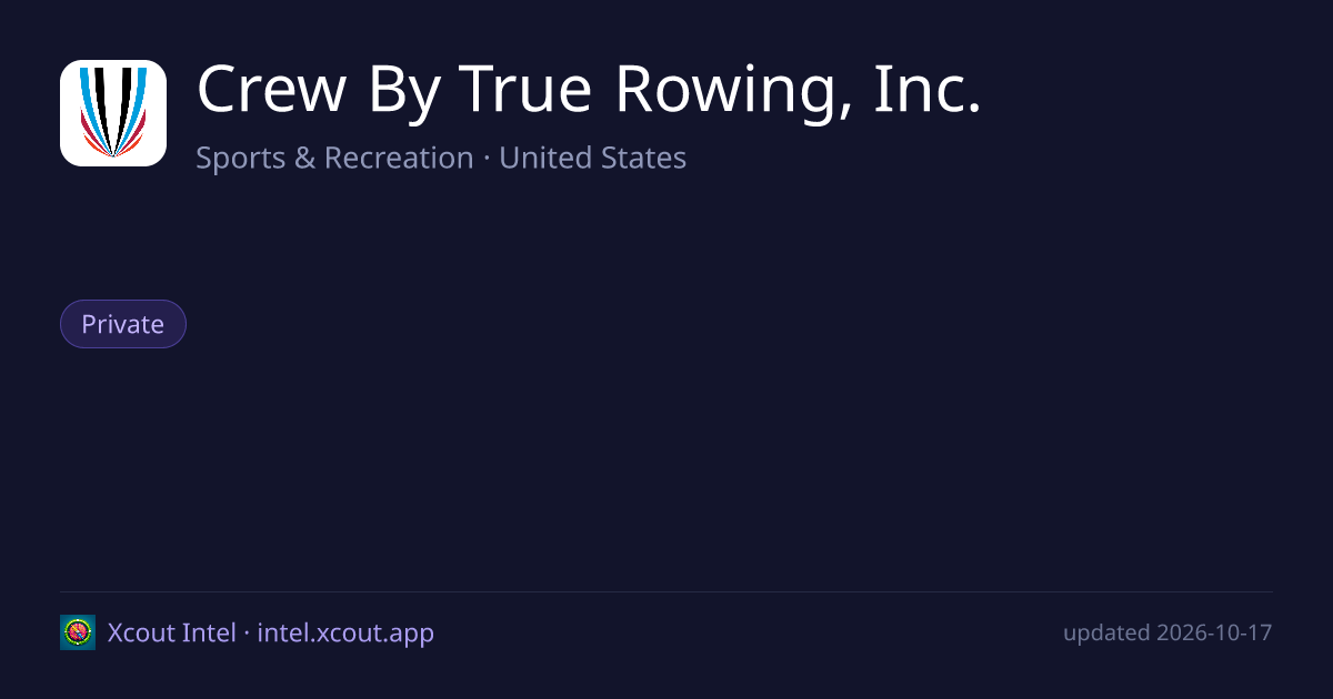 Crew By True Rowing, Inc. — share card preview