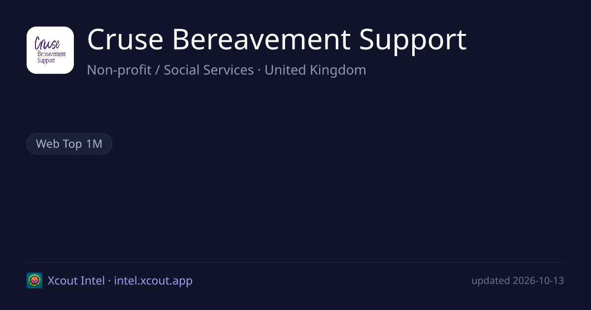 Cruse Bereavement Support — share card preview