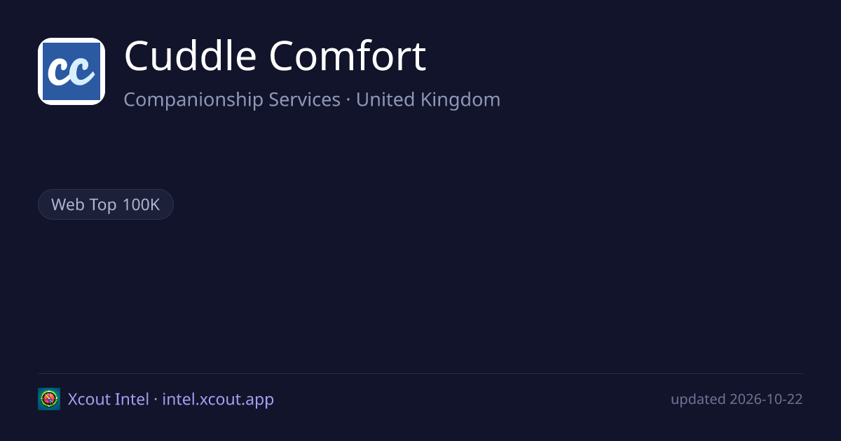Cuddle Comfort — share card preview