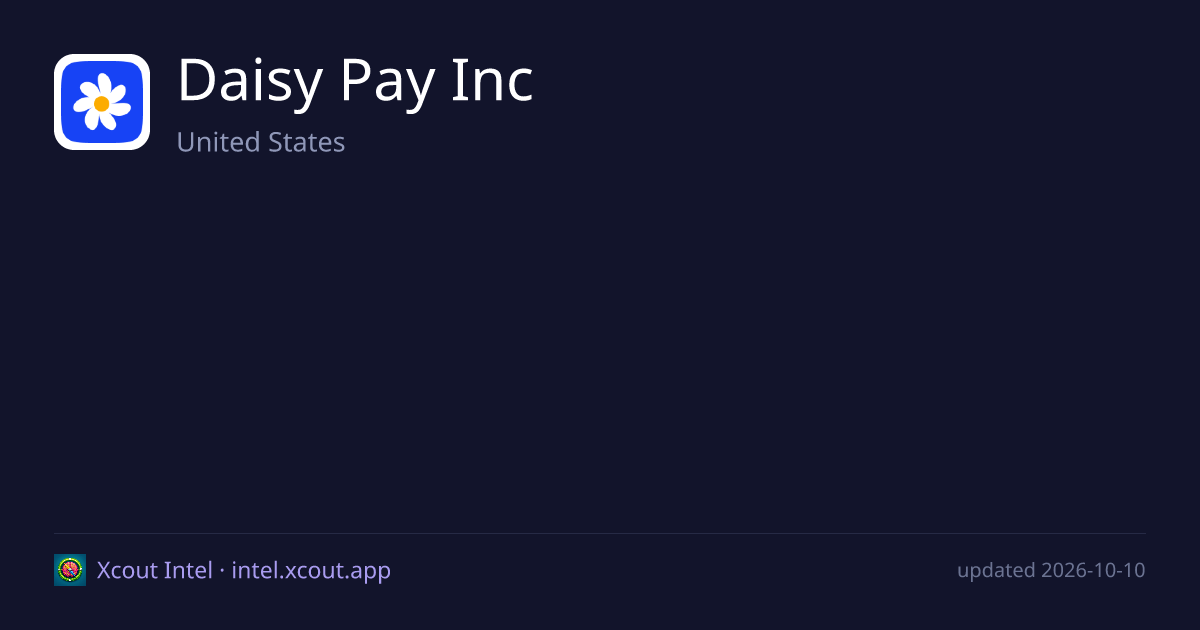 Daisy Pay Inc — share card preview