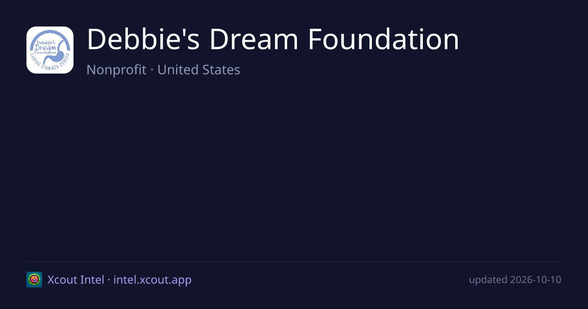Debbie's Dream Foundation — share card preview