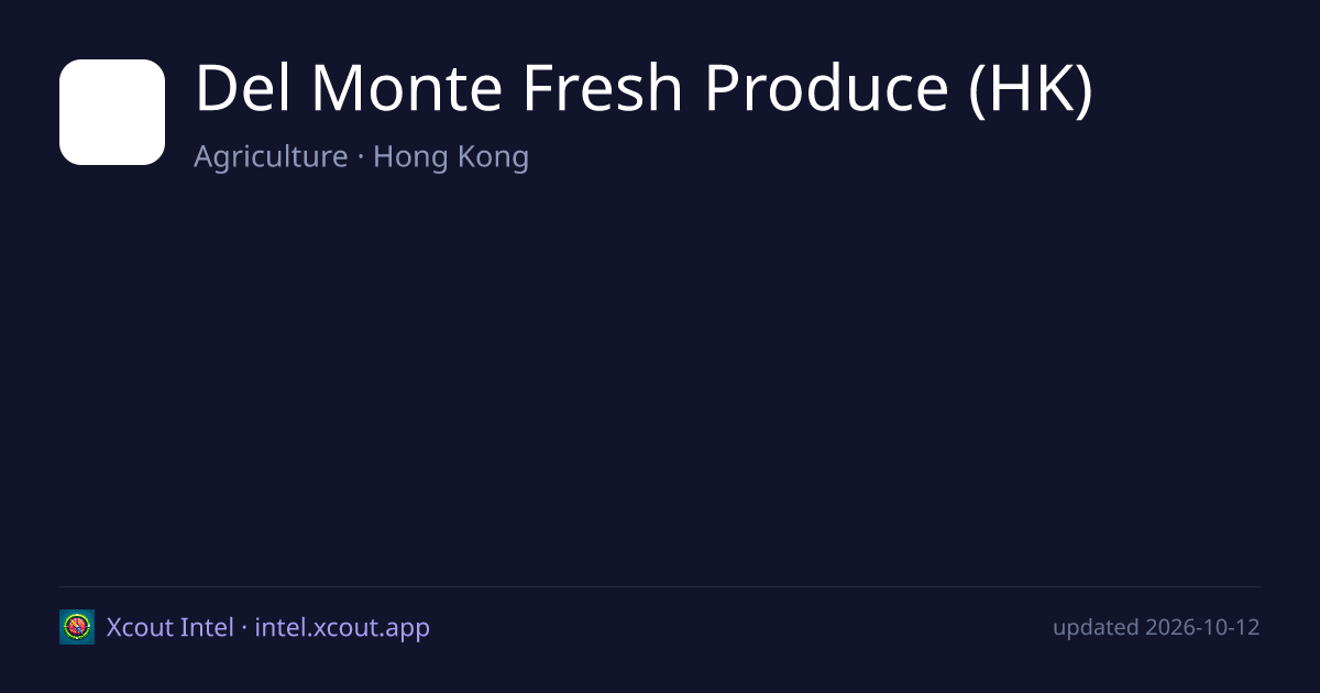 Del Monte Fresh Produce (HK) — share card preview
