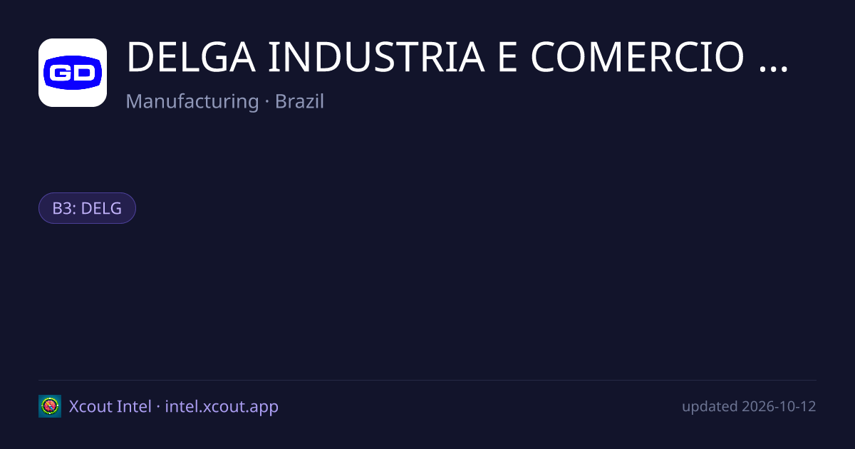 DELGA INDUSTRIA E COMERCIO S/A — share card preview