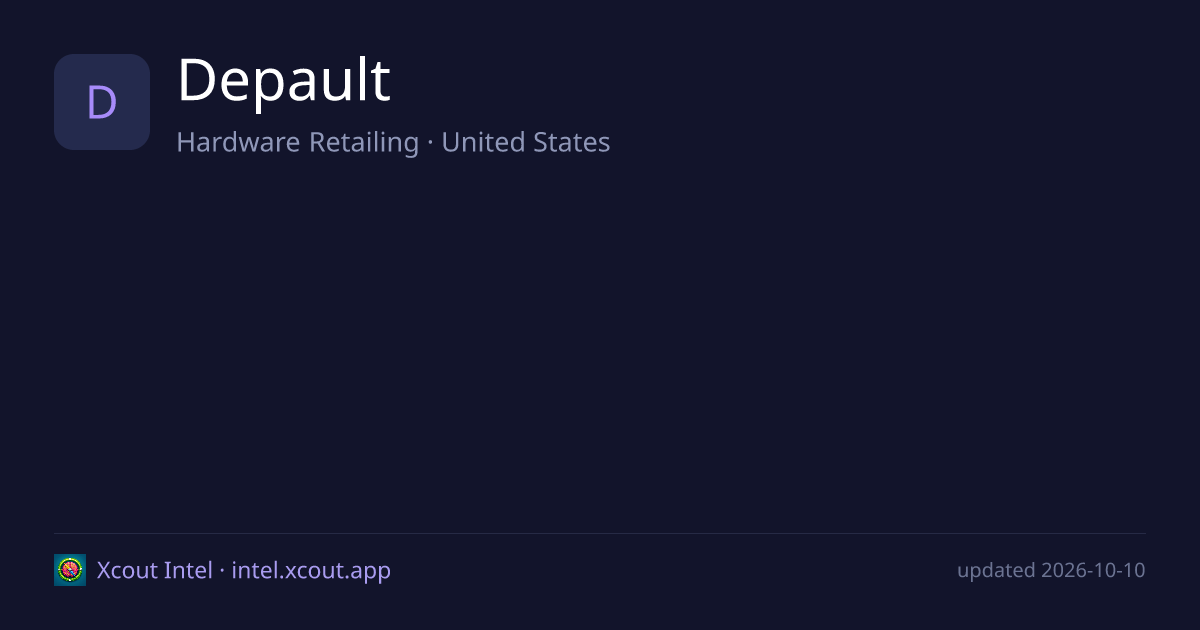 Depault — share card preview