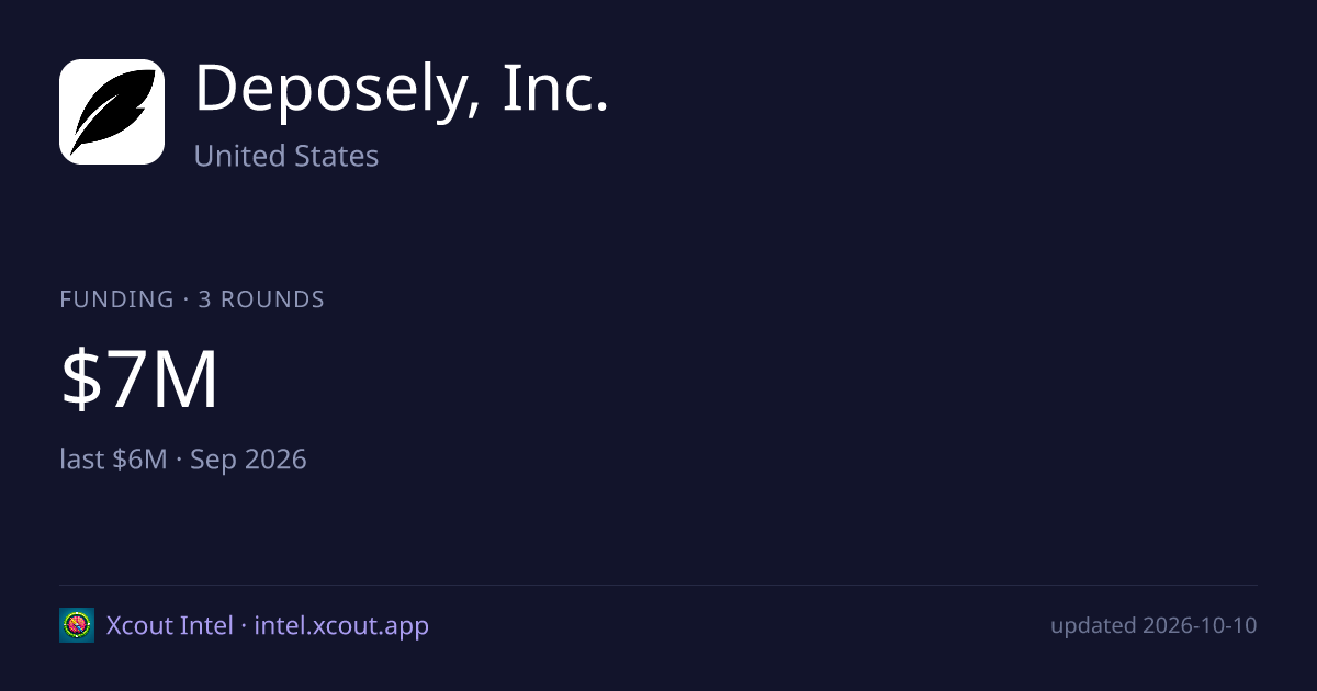 Deposely, Inc. — share card preview