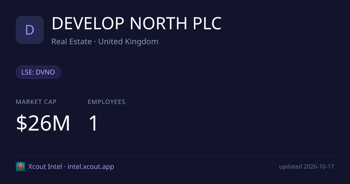 DEVELOP NORTH PLC — share card preview