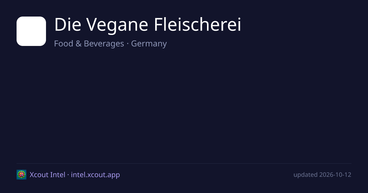 Die Vegane Fleischerei — share card preview