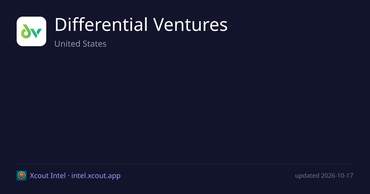 Differential Ventures — share card preview