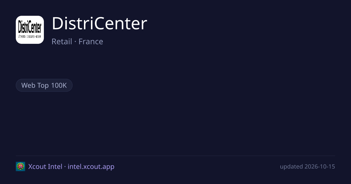 DistriCenter — share card preview