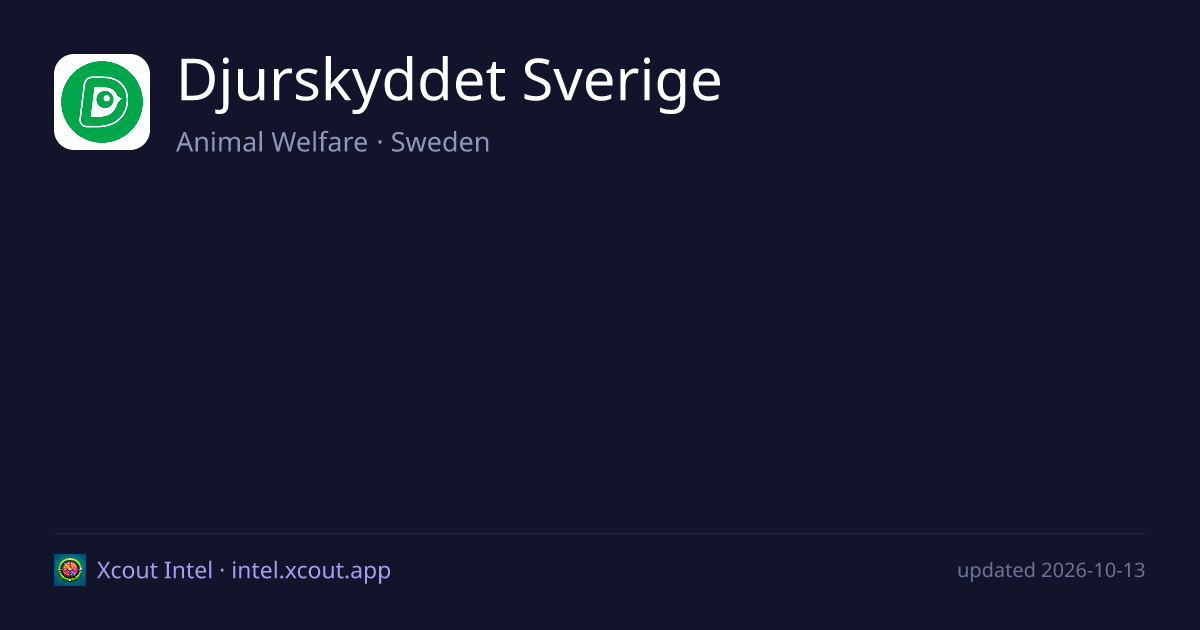 Djurskyddet Sverige — share card preview