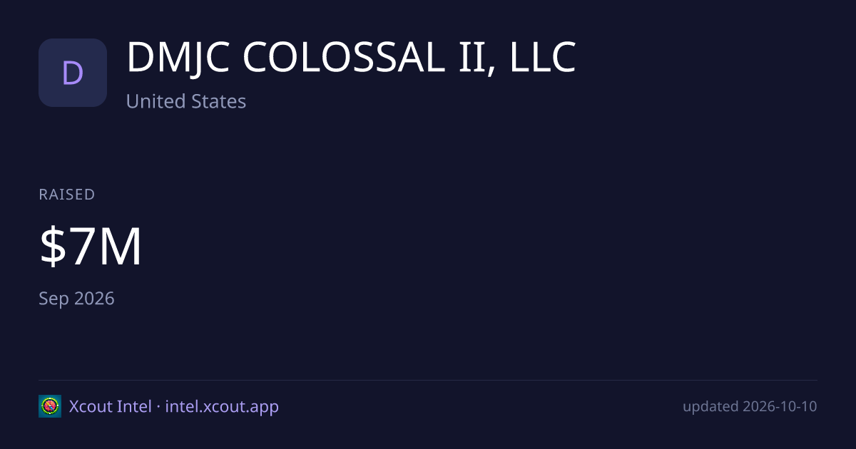 DMJC COLOSSAL II, LLC — share card preview