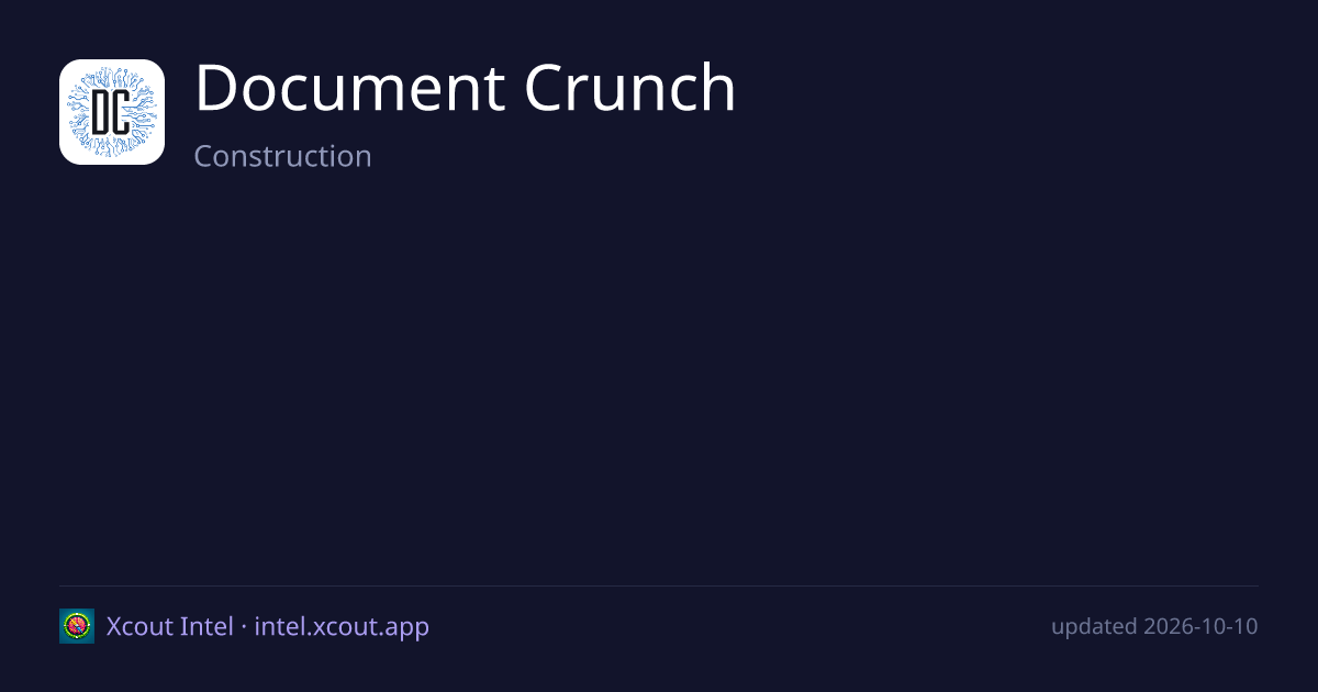 Document Crunch — share card preview