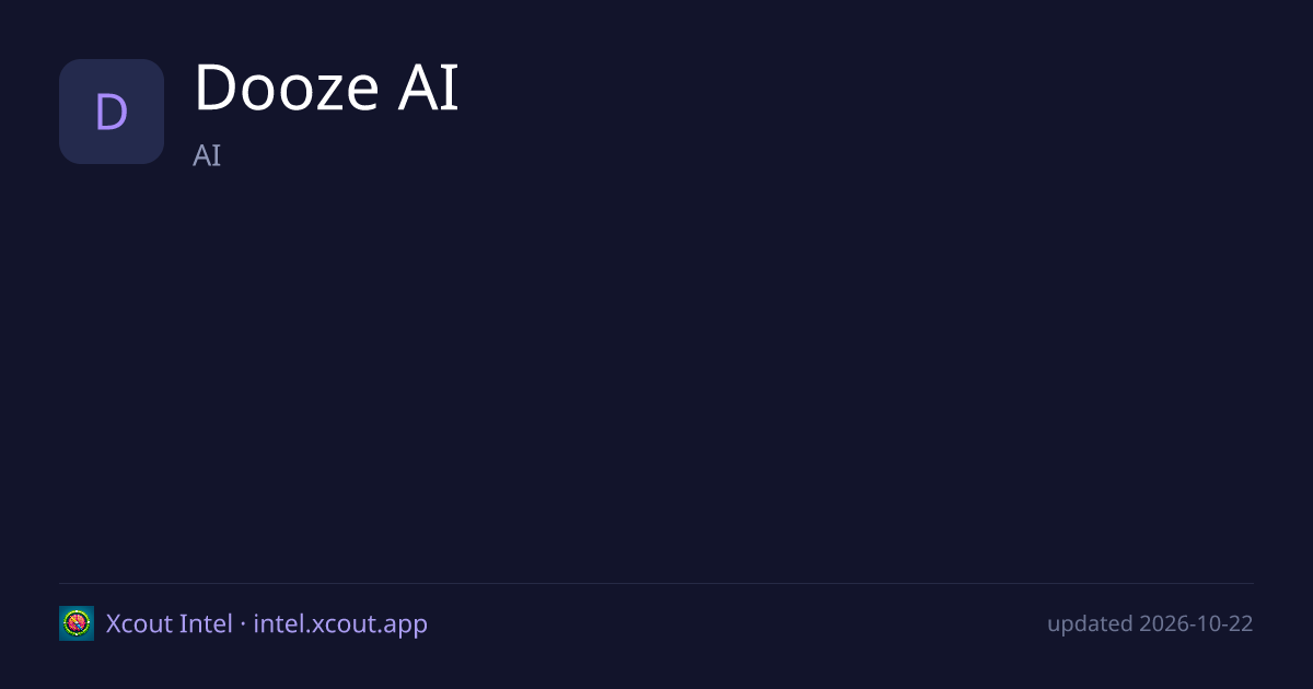 Dooze AI — share card preview