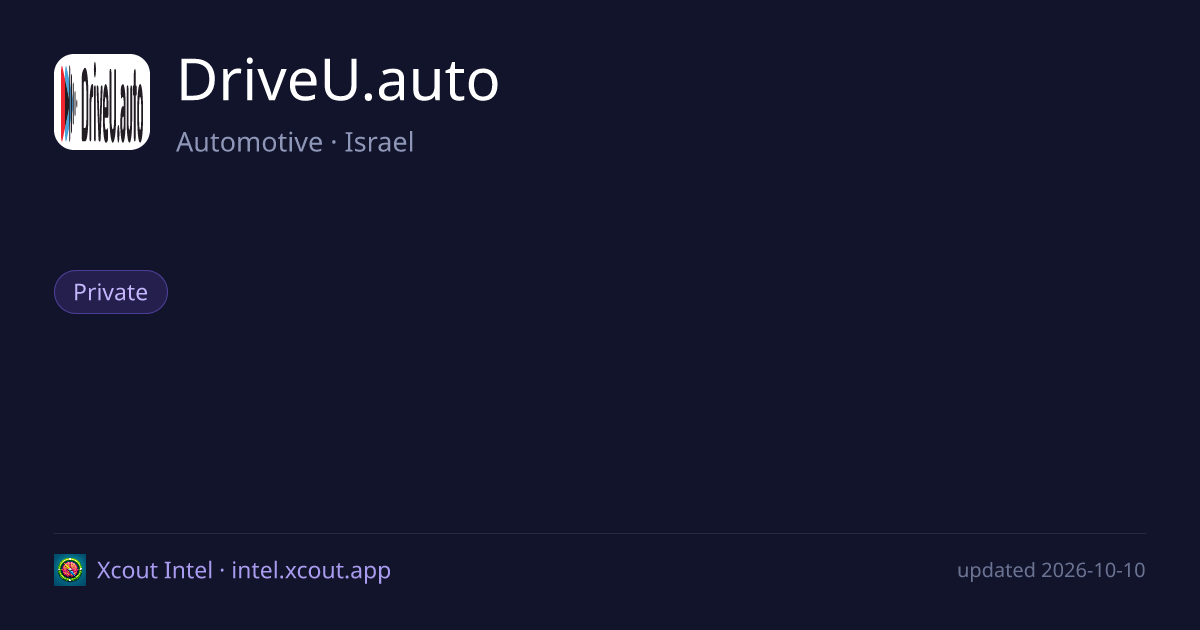 DriveU.auto — share card preview