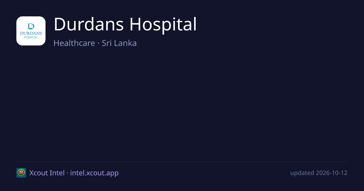 Durdans Hospital — share card preview