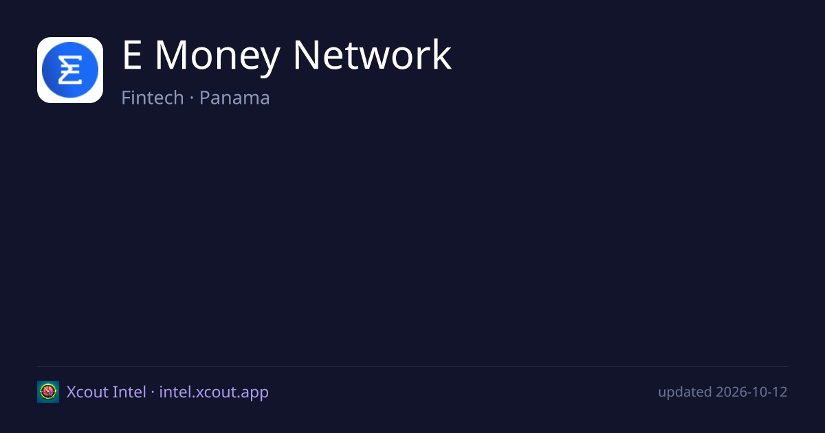 E Money Network — share card preview
