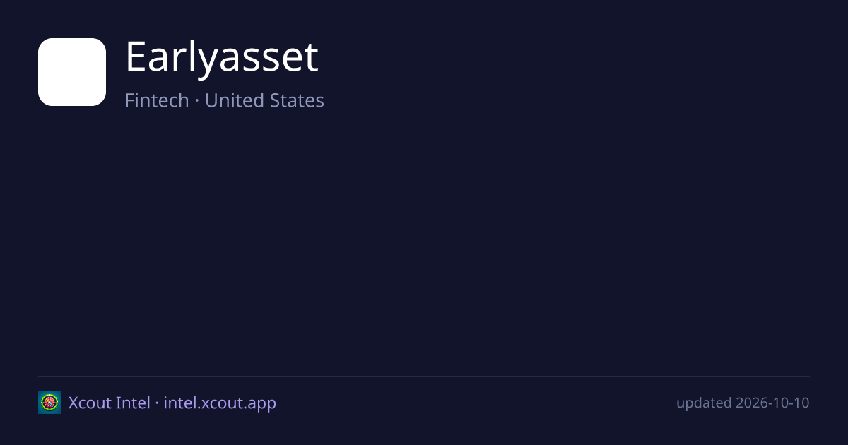 Earlyasset — share card preview