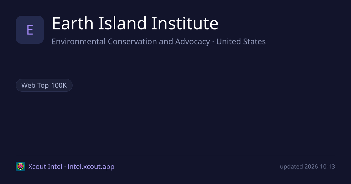 Earth Island Institute — share card preview
