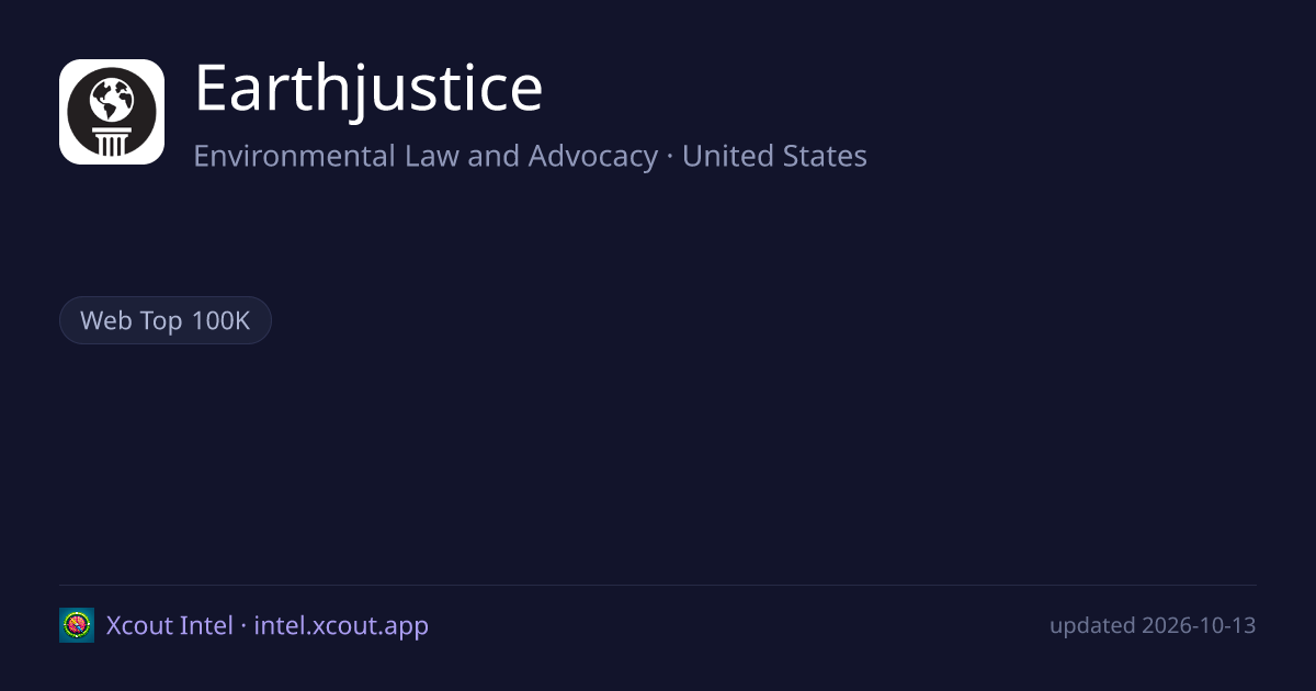 Earthjustice — share card preview