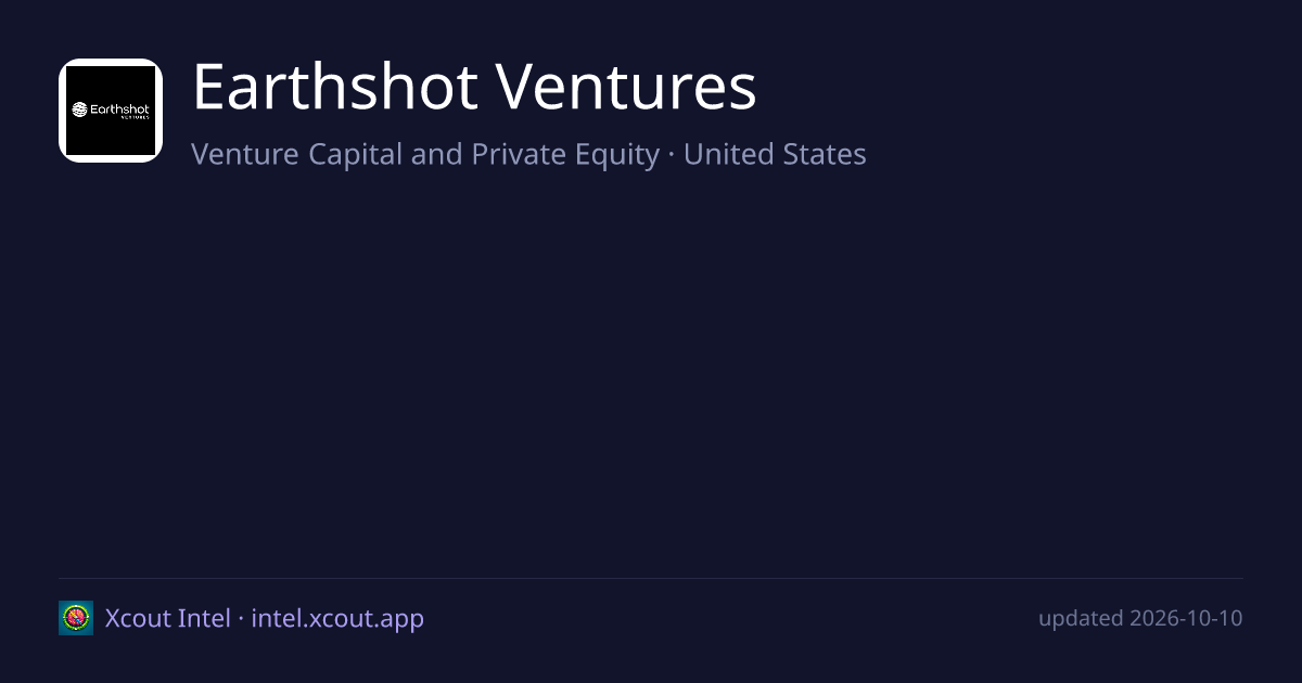 Earthshot Ventures — share card preview
