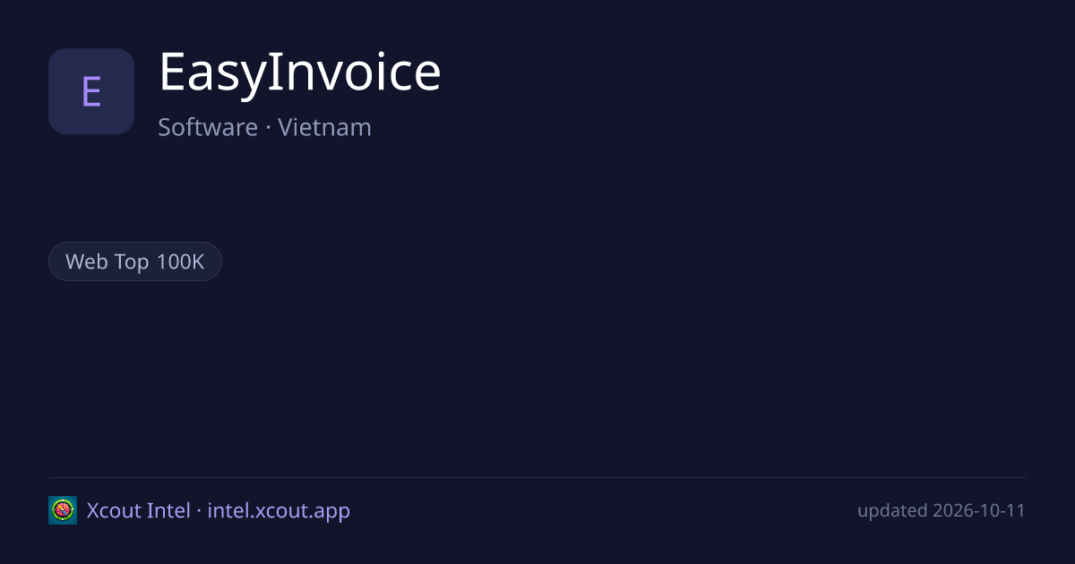 EasyInvoice — share card preview