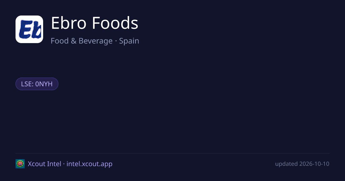Ebro Foods — share card preview