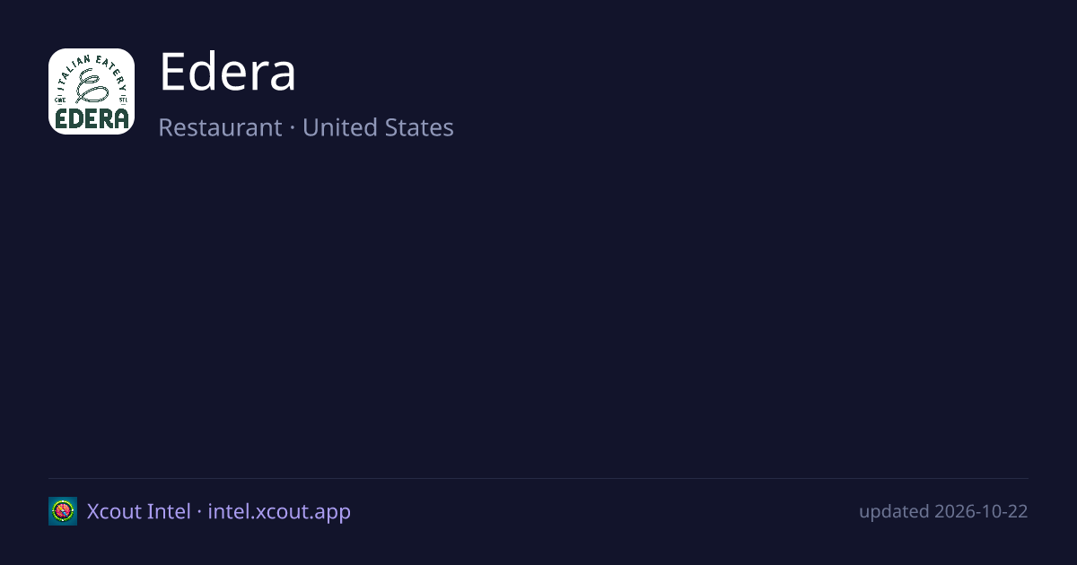 Edera — share card preview